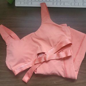 Thrive Societe Matching Peach Yoga Workout Set